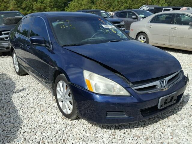 1HGCM664X7A042549 - 2007 HONDA ACCORD SE BLUE photo 1