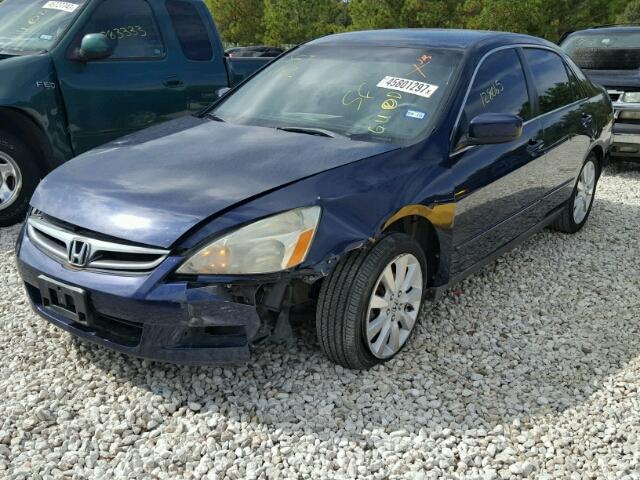 1HGCM664X7A042549 - 2007 HONDA ACCORD SE BLUE photo 2