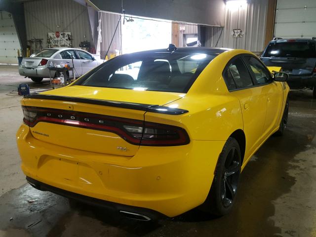 2C3CDXCT8JH124566 - 2018 DODGE CHARGER R/ YELLOW photo 4