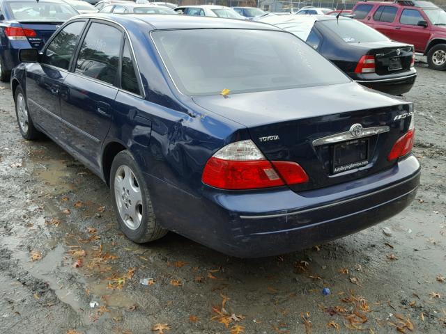 4T1BF28B33U335142 - 2003 TOYOTA AVALON BLUE photo 2