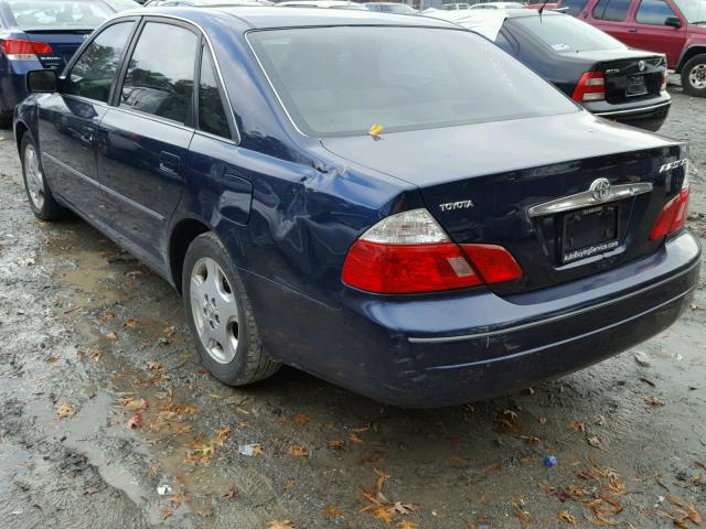 4T1BF28B33U335142 - 2003 TOYOTA AVALON BLUE photo 3