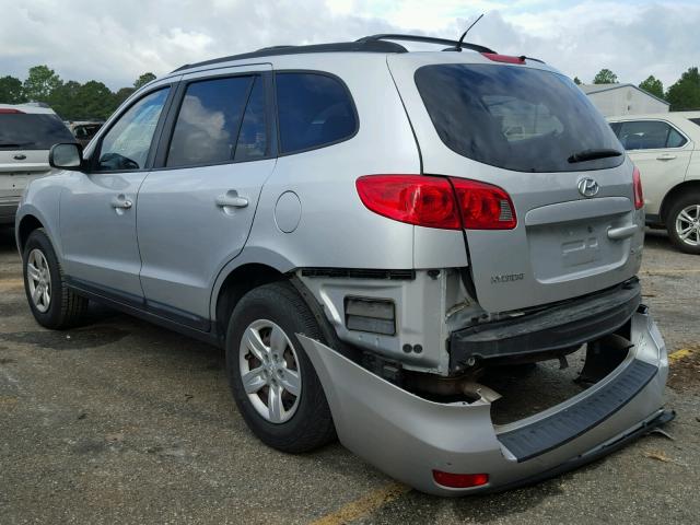 5NMSG73DX9H253805 - 2009 HYUNDAI SANTA FE G SILVER photo 3