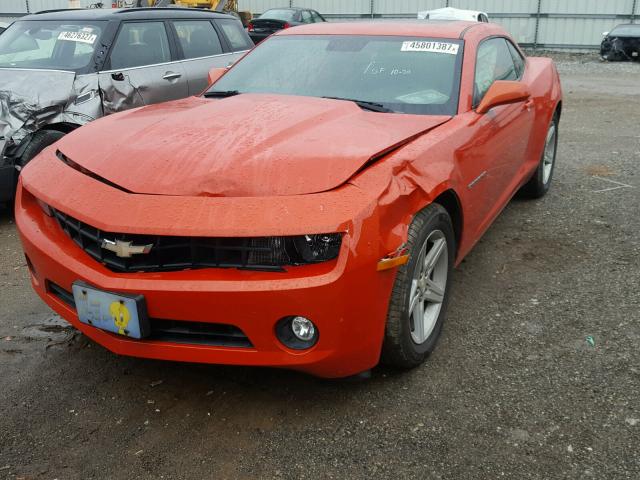 2G1FB1EV8A9191200 - 2010 CHEVROLET CAMARO LT ORANGE photo 2