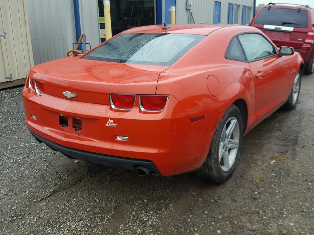 2G1FB1EV8A9191200 - 2010 CHEVROLET CAMARO LT ORANGE photo 4