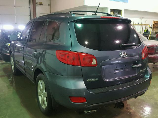 5NMSH73E78H208647 - 2008 HYUNDAI SANTA FE S BLUE photo 3