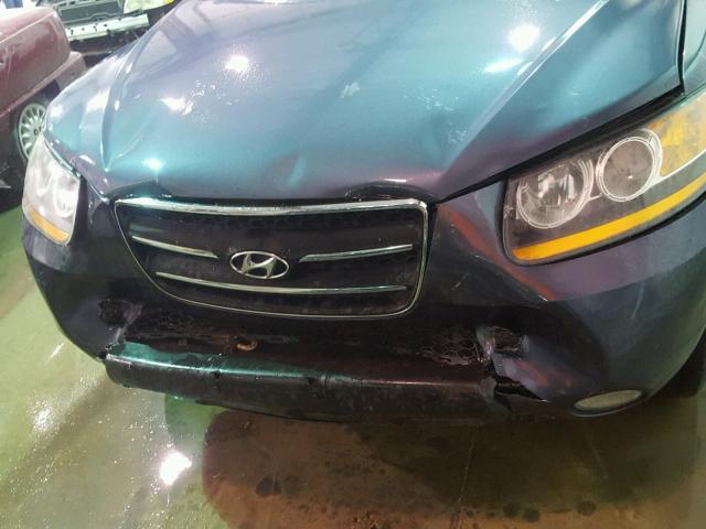 5NMSH73E78H208647 - 2008 HYUNDAI SANTA FE S BLUE photo 7