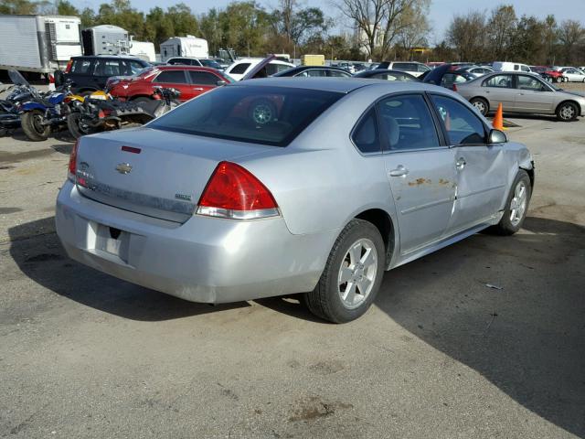 2G1WB5EK1A1187727 - 2010 CHEVROLET IMPALA LT SILVER photo 4