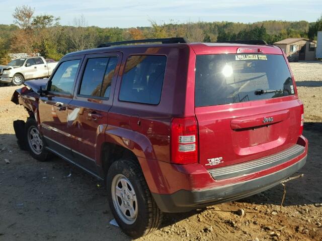 1C4NJPBA5DD130520 - 2013 JEEP PATRIOT SP RED photo 3