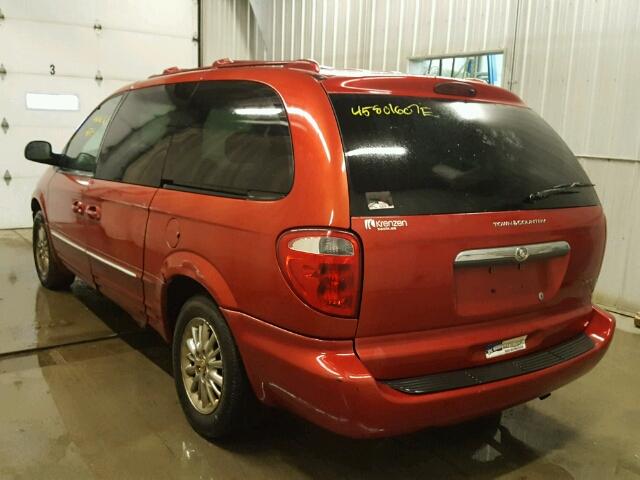 2C8GP64L31R402540 - 2001 CHRYSLER TOWN & COU RED photo 3