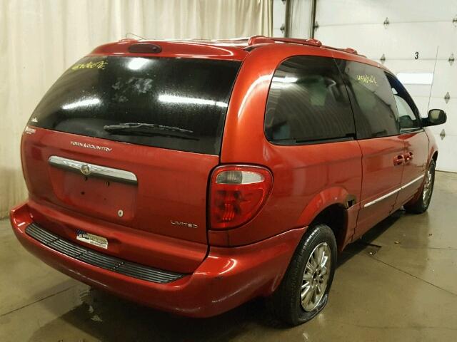 2C8GP64L31R402540 - 2001 CHRYSLER TOWN & COU RED photo 4