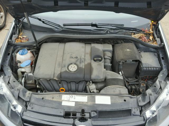 WVWAA7AJ9CW033999 - 2012 VOLKSWAGEN GOLF GRAY photo 7