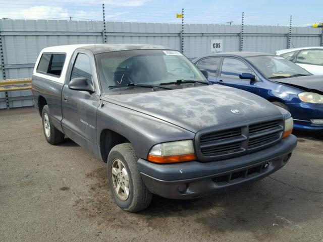 1B7FL36X52S639943 - 2002 DODGE DAKOTA GRAY photo 1