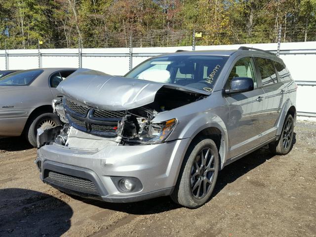 3C4PDCBB8HT684586 - 2017 DODGE JOURNEY SX SILVER photo 2