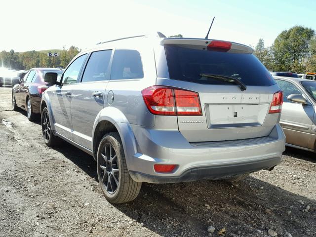 3C4PDCBB8HT684586 - 2017 DODGE JOURNEY SX SILVER photo 3