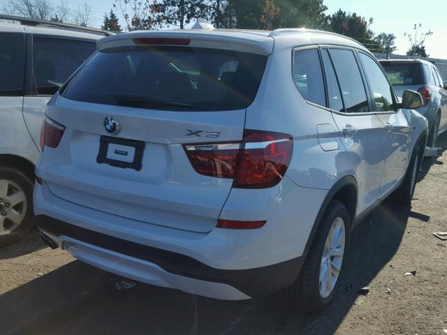 5UXWX9C30H0T19389 - 2017 BMW X3 XDRIVE2 WHITE photo 4