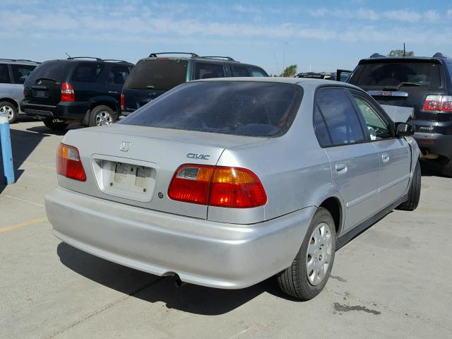 2HGEJ6617YH596982 - 2000 HONDA CIVIC BASE GRAY photo 4