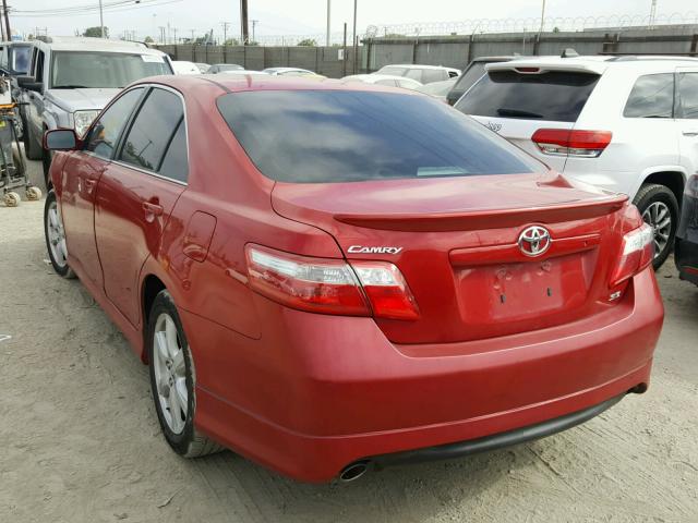 4T1BK46K77U003933 - 2007 TOYOTA CAMRY NEW RED photo 3
