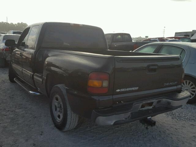 2GCEC19T411241890 - 2001 CHEVROLET SILVERADO BLACK photo 3