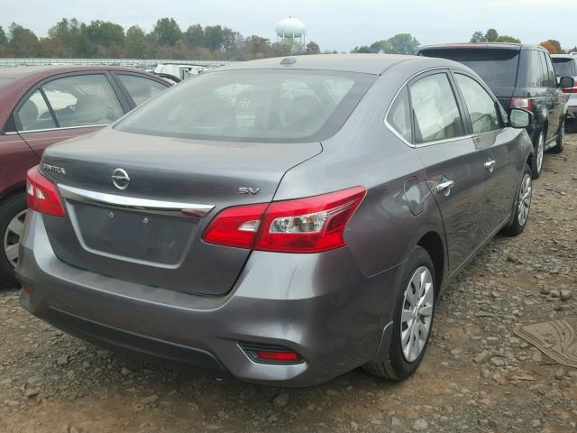 3N1AB7AP1HY303828 - 2017 NISSAN SENTRA S GRAY photo 4