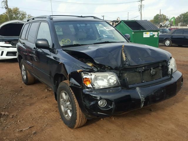 JTEEP21A650132249 - 2005 TOYOTA HIGHLANDER BLACK photo 1