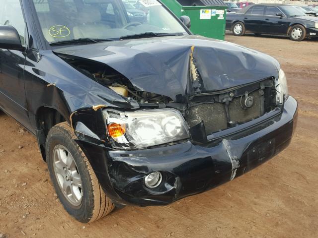 JTEEP21A650132249 - 2005 TOYOTA HIGHLANDER BLACK photo 9