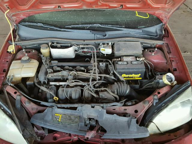 1FAFP34N85W270942 - 2005 FORD FOCUS ZX4 RED photo 7