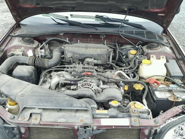 4S3BH6652Y7626059 - 2000 SUBARU LEGACY MAROON photo 7