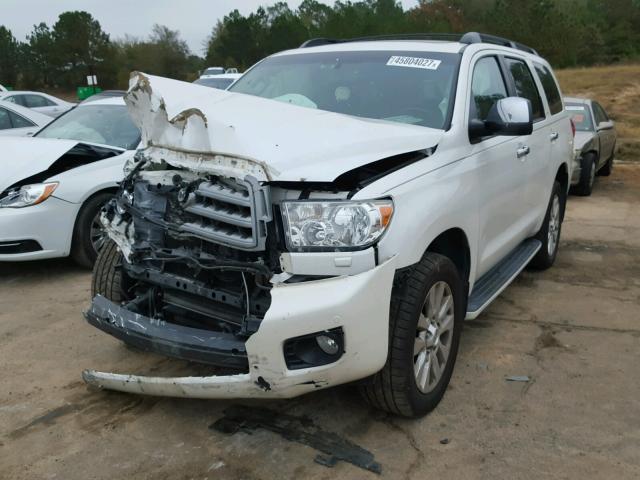 5TDDY5G10DS081686 - 2013 TOYOTA SEQUOIA PL WHITE photo 2