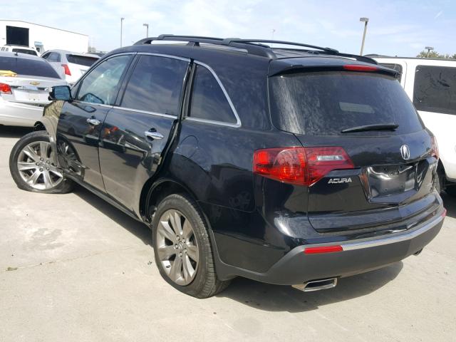 2HNYD2H62CH535434 - 2012 ACURA MDX ADVANC BLACK photo 3