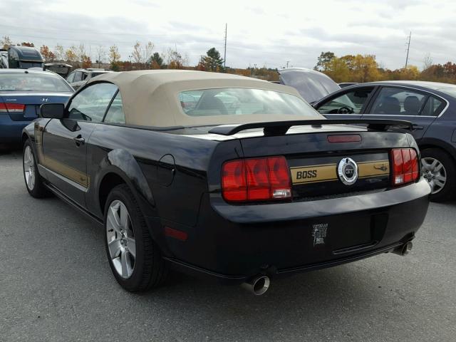 1ZVHT85H475234286 - 2007 FORD MUSTANG BLACK photo 3