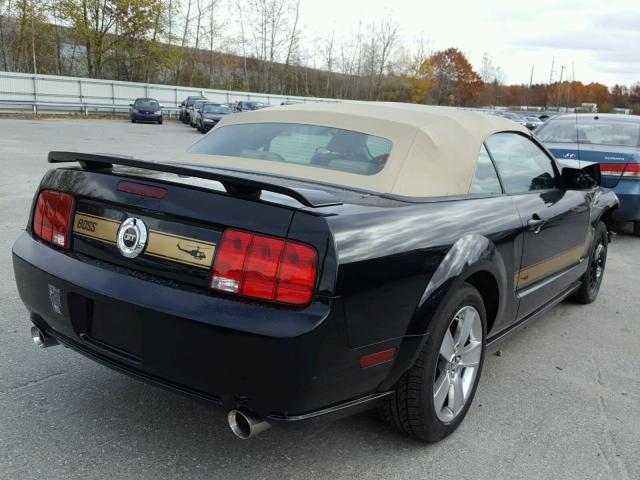 1ZVHT85H475234286 - 2007 FORD MUSTANG BLACK photo 4