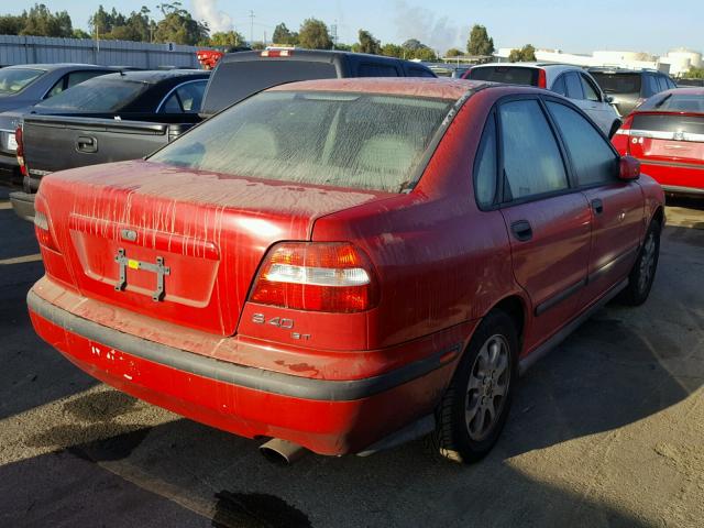 YV1VS2556YF535935 - 2000 VOLVO S40 RED photo 4