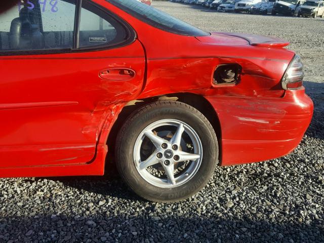 1G2WP52K8XF255427 - 1999 PONTIAC GRAND PRIX RED photo 9