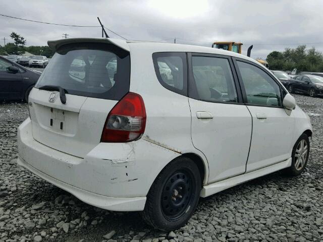 JHMGD38697S058652 - 2007 HONDA FIT S 白色 照片 4