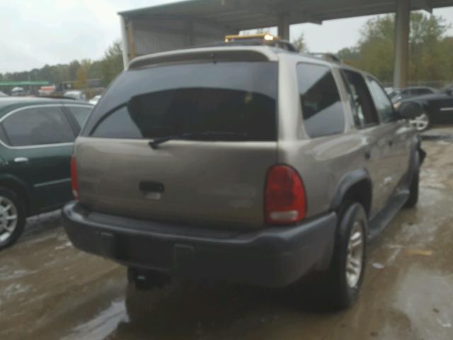 1D4HR38N83F613711 - 2003 DODGE DURANGO SP GRAY photo 4