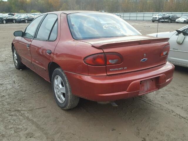 1G1JF524517264767 - 2001 CHEVROLET CAVALIER L ORANGE photo 3