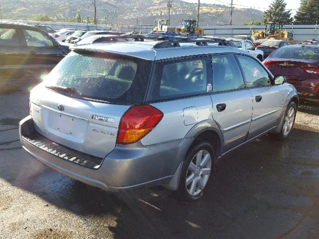 4S4BP61C367330632 - 2006 SUBARU LEGACY OUT SILVER photo 4