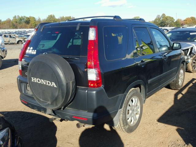 SHSRD78855U305851 - 2005 HONDA CR-V EX BLACK photo 4