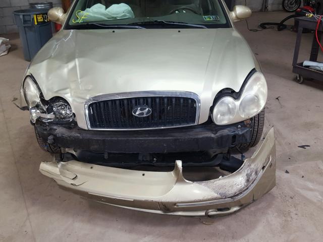 KMHWF35H34A941477 - 2004 HYUNDAI SONATA GLS GOLD photo 7