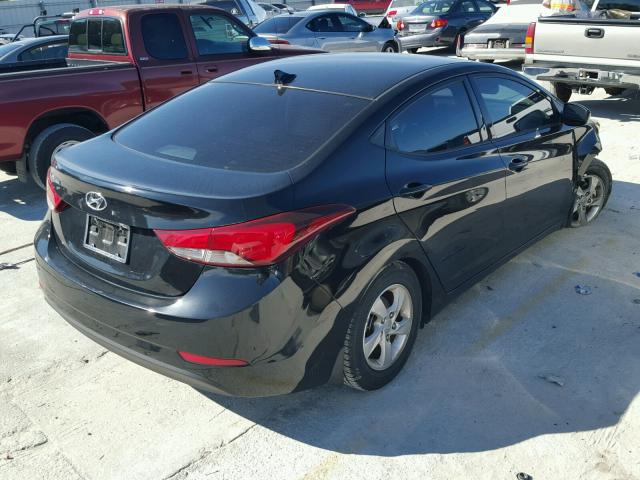 KMHDH4AE6FU323011 - 2015 HYUNDAI ELANTRA SE BLACK photo 4