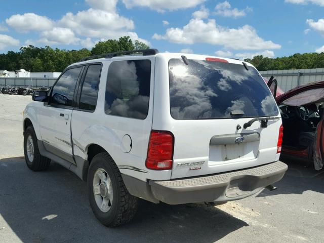 1FMYU70E12UA93579 - 2002 FORD EXPLORER S WHITE photo 3