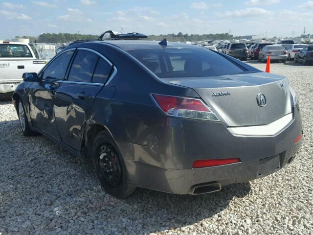 19UUA86249A020072 - 2009 ACURA TL CHARCOAL photo 3