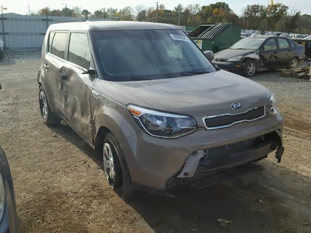 KNDJN2A21F7225125 - 2015 KIA SOUL TAN photo 1