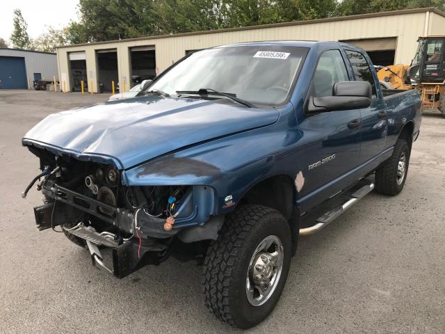 3D7KU28C83G842923 - 2003 DODGE RAM 2500 S BLUE photo 2