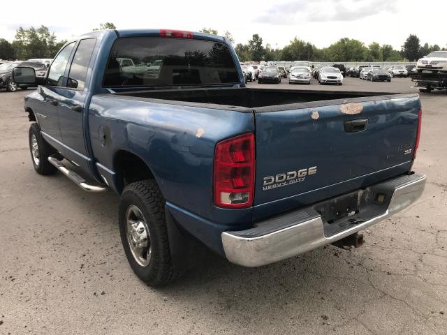 3D7KU28C83G842923 - 2003 DODGE RAM 2500 S BLUE photo 3