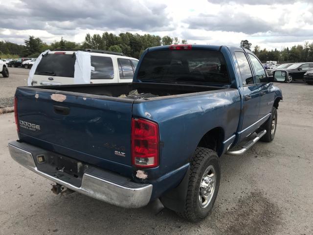 3D7KU28C83G842923 - 2003 DODGE RAM 2500 S BLUE photo 4