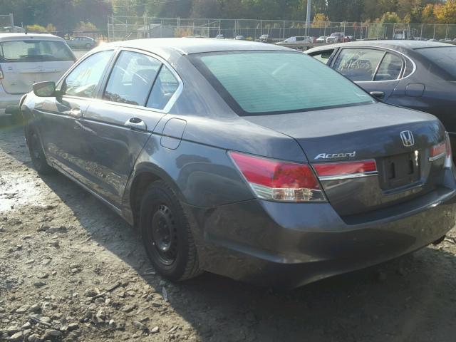 1HGCP2F30CA246696 - 2012 HONDA ACCORD LX GRAY photo 3