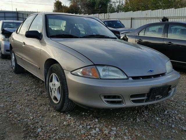 1G1JC524317380431 - 2001 CHEVROLET CAVALIER TAN photo 1