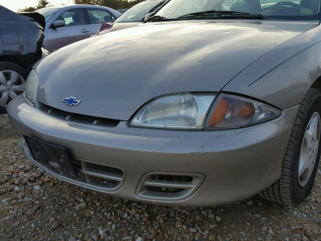 1G1JC524317380431 - 2001 CHEVROLET CAVALIER TAN photo 9