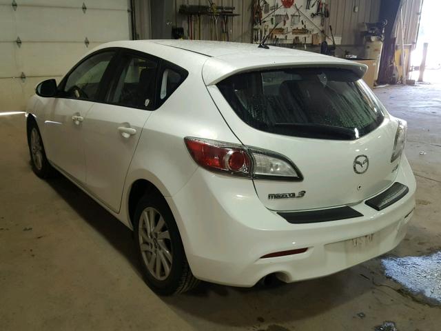 JM1BL1LP1D1773199 - 2013 MAZDA 3 I WHITE photo 3